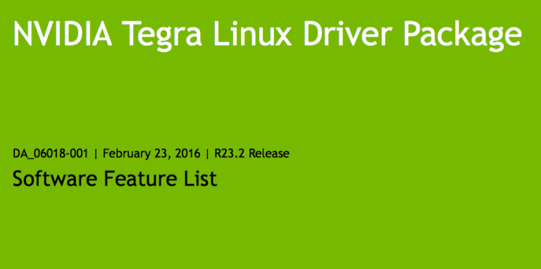 Linux for Tegra 23.2 for Jetson TX1 released - JetsonHacks
